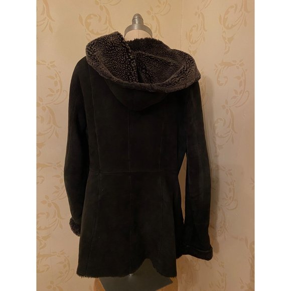 Studio Milano 100% Shearing Hoodie Jacket Ladies Medium - Picture 4 of 7